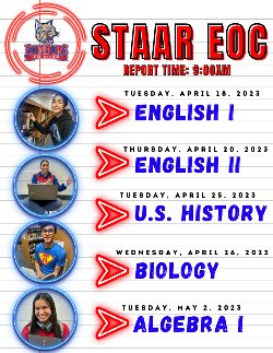 2023 EOC Schedule